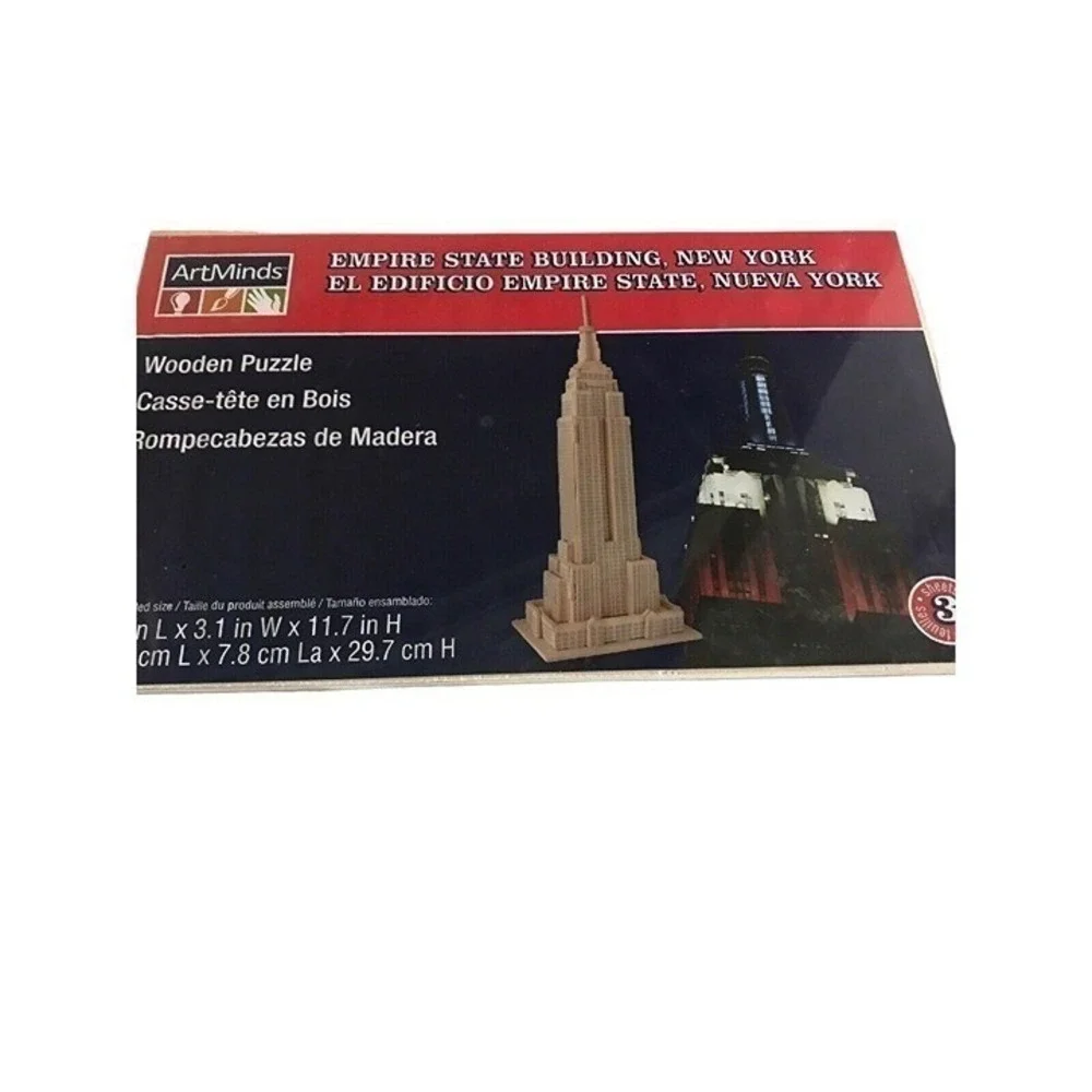 ArtMinds Empire State Building Wooden Puzzle 3D Model New York‎ Landmark